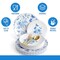 Trendables Fancy Plastic Dinnerware Sets Gold Silverware Disposable 20 X 10 Inch Charger Plates 20 X 8 Inch Dessert Plates 20 x Gold Plastic Forks and Spoons Knives